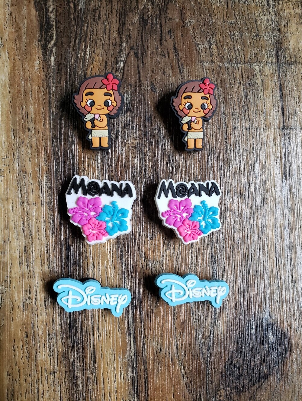 Disney Moana Charms Pack - Pink, Blue, White, Tan